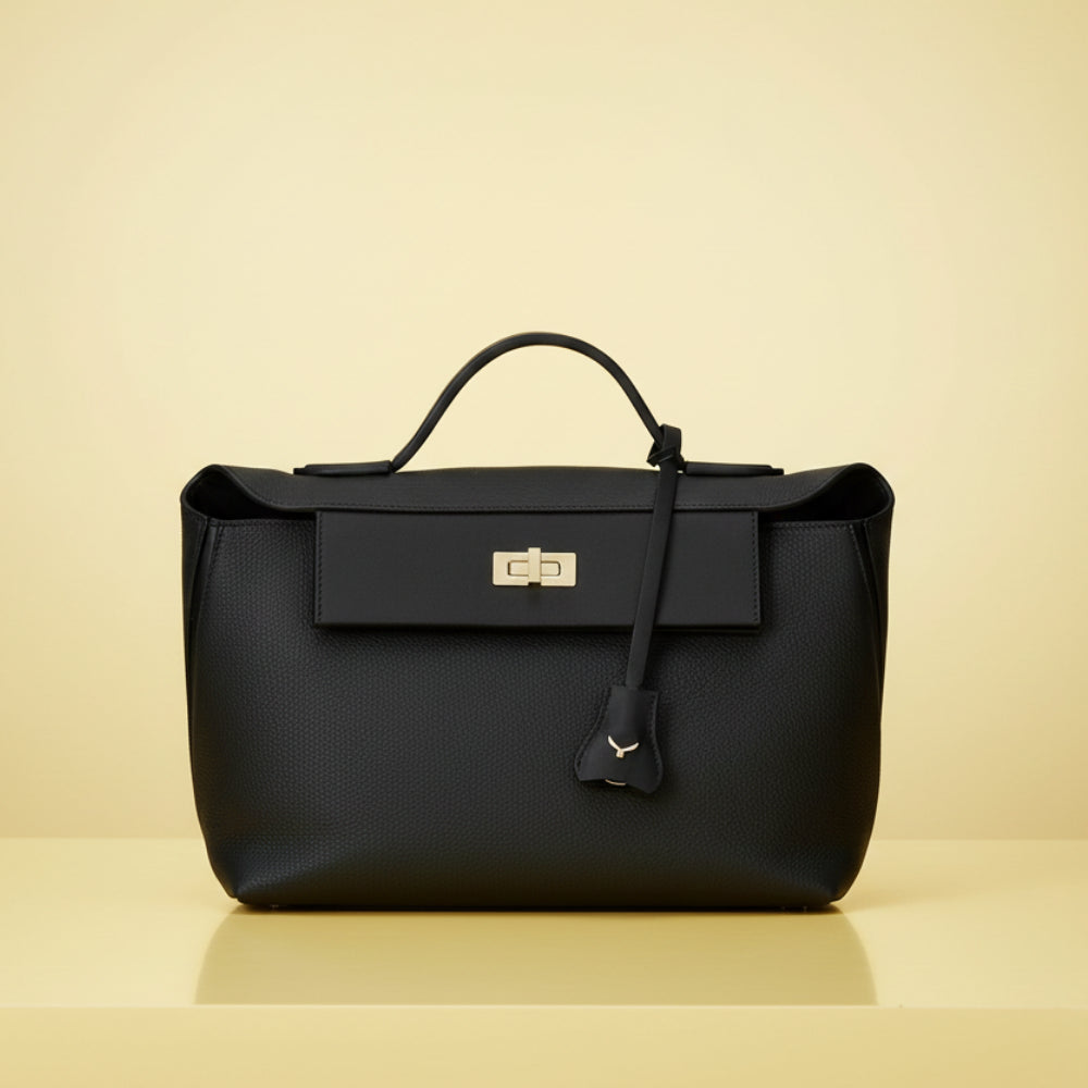 Hakiki Deri Ruby Kadın Çanta - Siyah