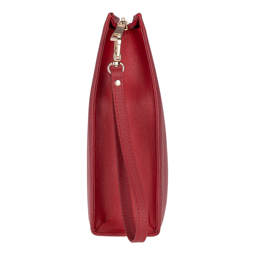 Hakiki Deri Adorn Kadın Çanta - Kırmızı