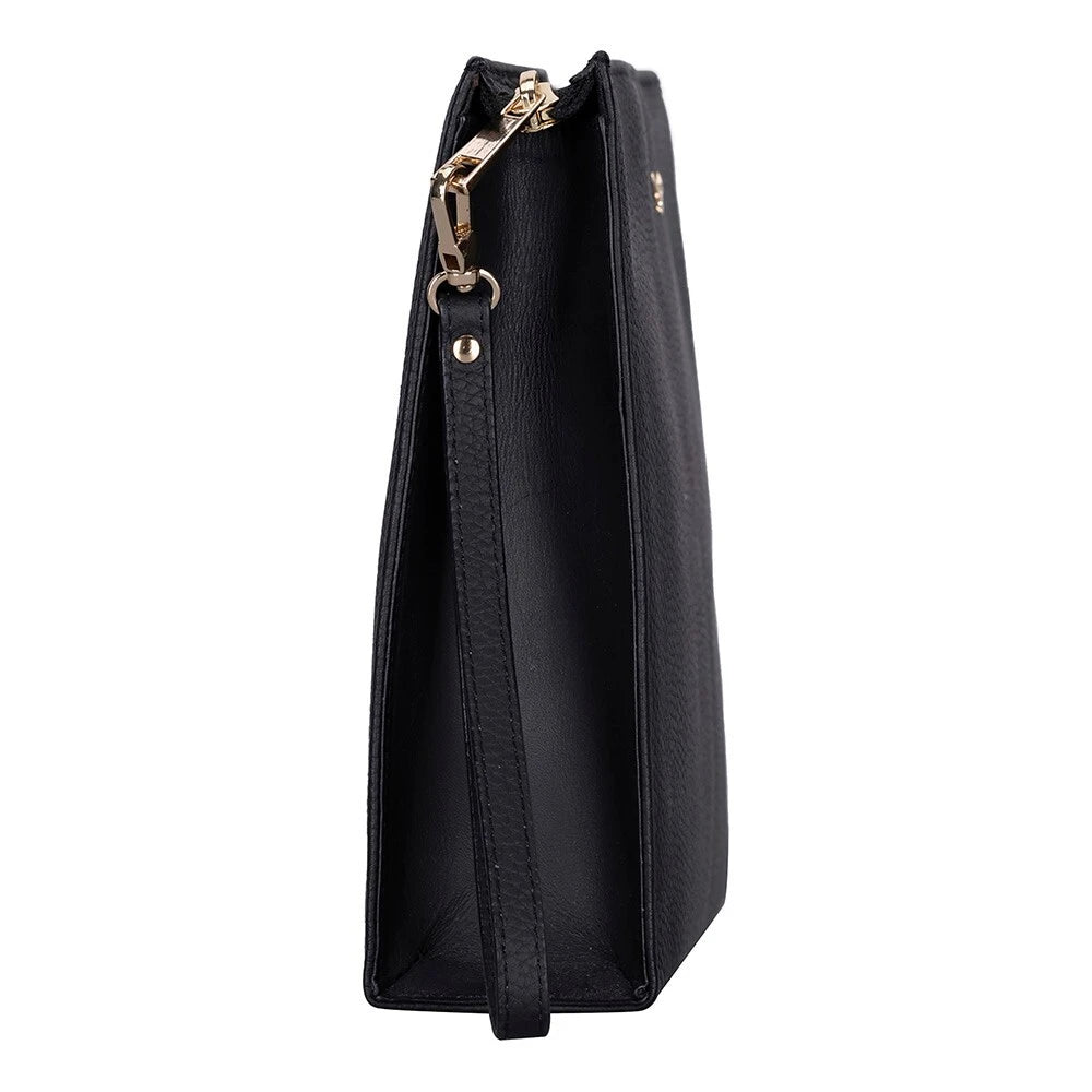 Hakiki Deri Adorn Kadın Çanta - Siyah