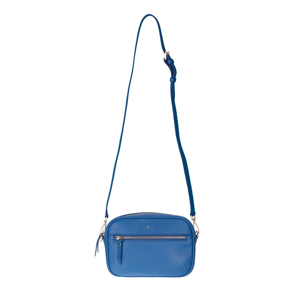 Hakiki Deri Emerald Kadın Çanta - Mavi