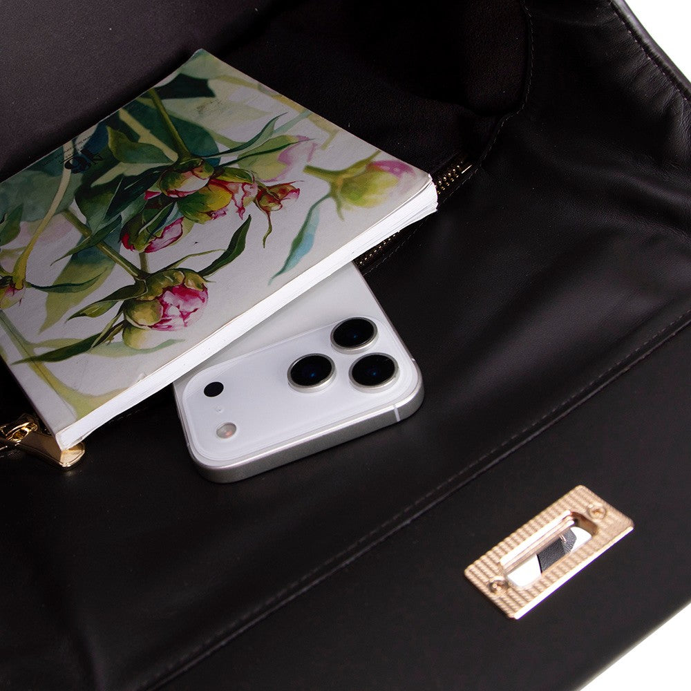 Hakiki Deri Ruby Kadın Çanta - Siyah