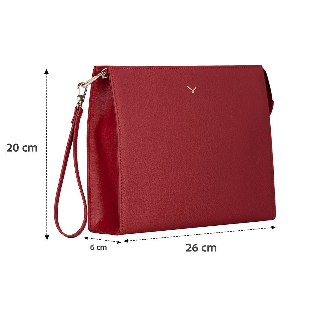 Hakiki Deri Adorn Kadın Çanta - Kırmızı