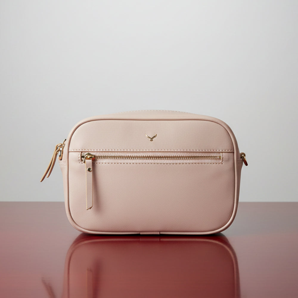 Hakiki Deri Emerald Kadın Çanta - Pembe