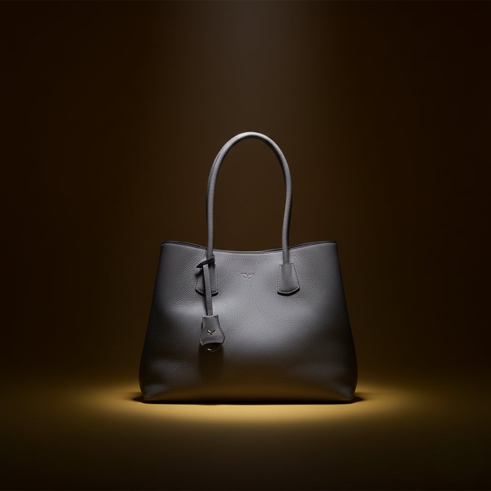 Hakiki Deri Everbloom Kadın Çanta - Gri