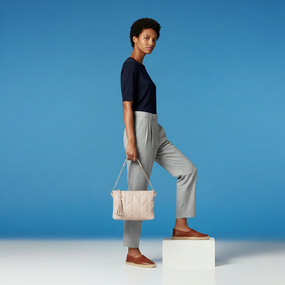 Hakiki Deri Jewel Kadın Çanta - Pembe