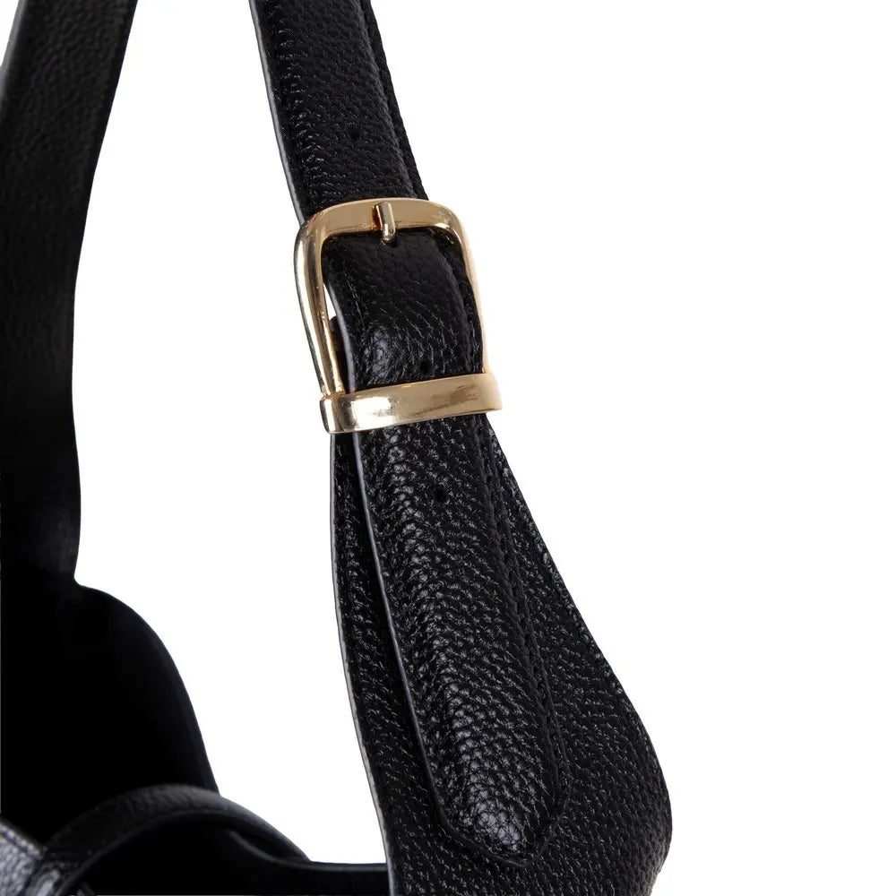 Hakiki Deri Azura Omuz Çanta - Siyah