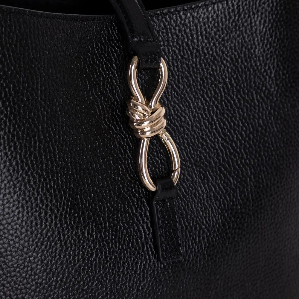 Hakiki Deri Azura Omuz Çanta - Siyah