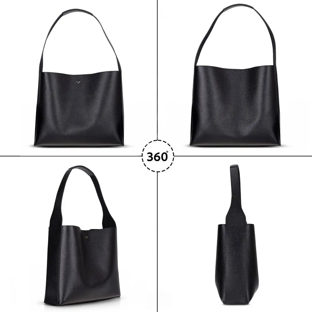 Hakiki Deri Stella Kadın Çanta - Siyah