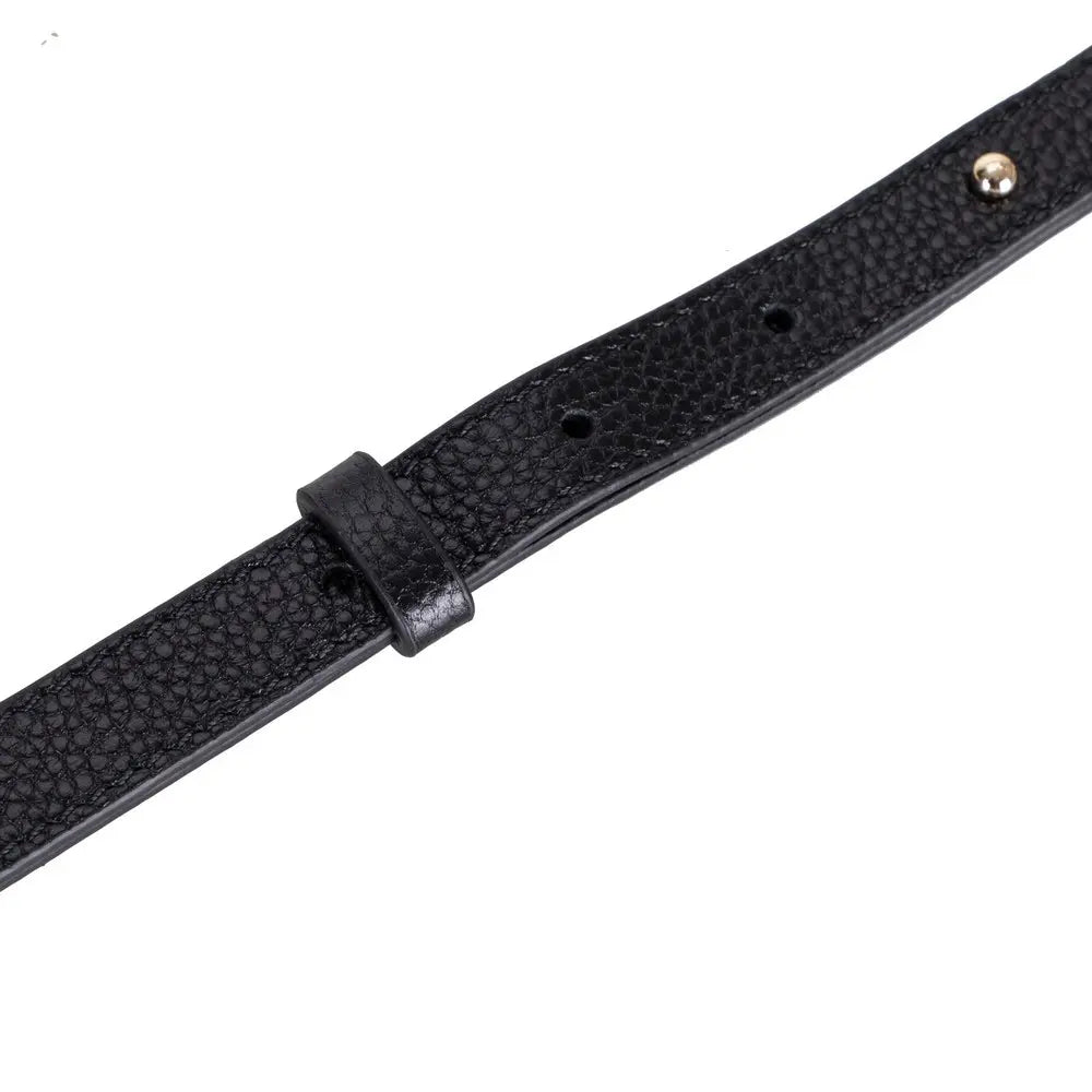 Süet Deri Valentina Kadın Çanta - Siyah