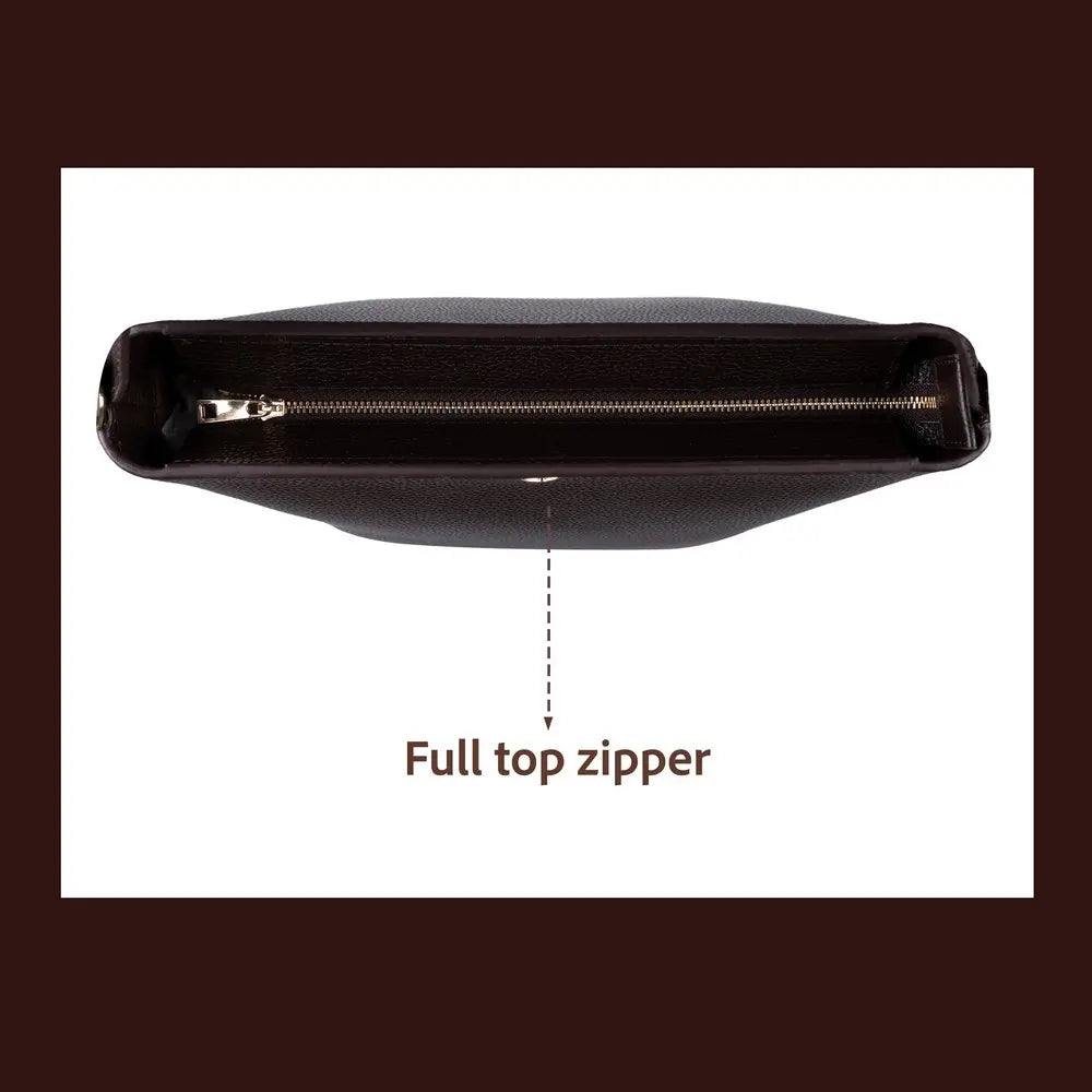 Hakiki Deri Elena Kadın Çanta - Kahve