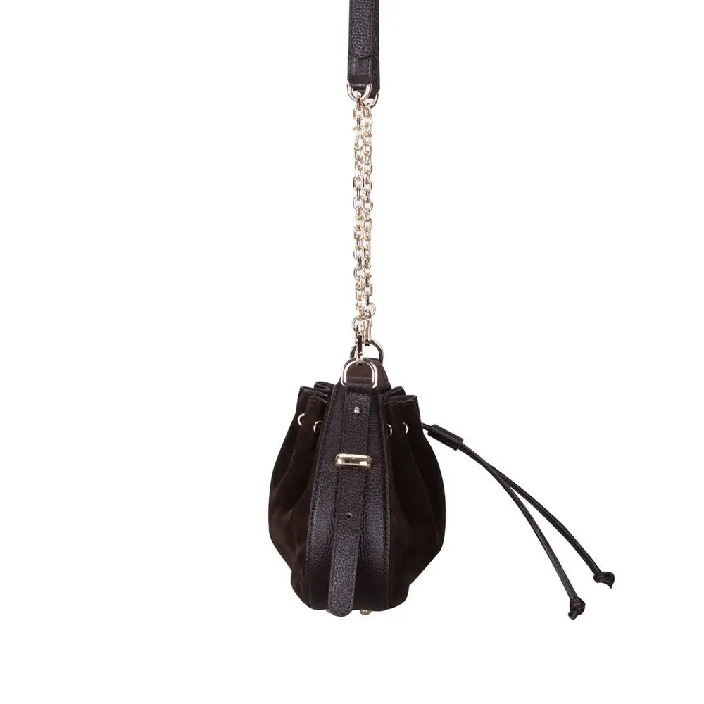 Süet Deri Valentina Kadın Çanta - Kahve