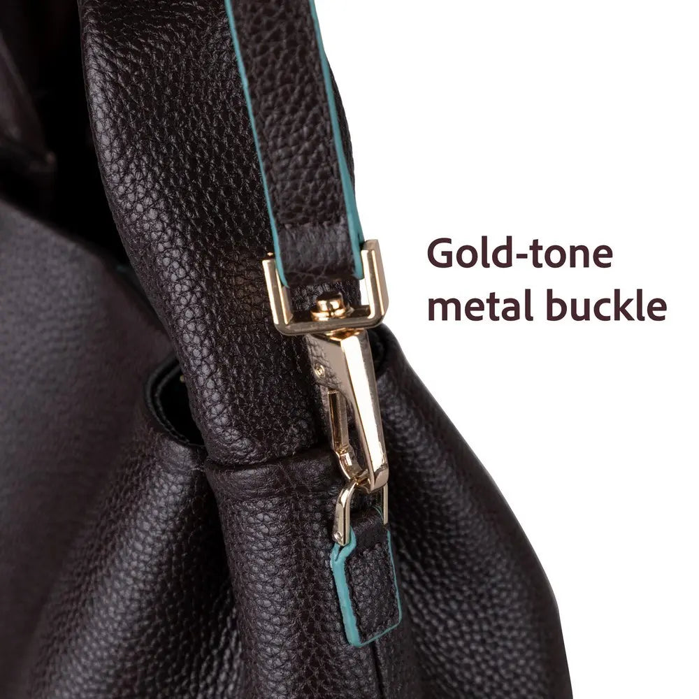 Hakiki Deri Cortina Kadın Çanta - Kahve