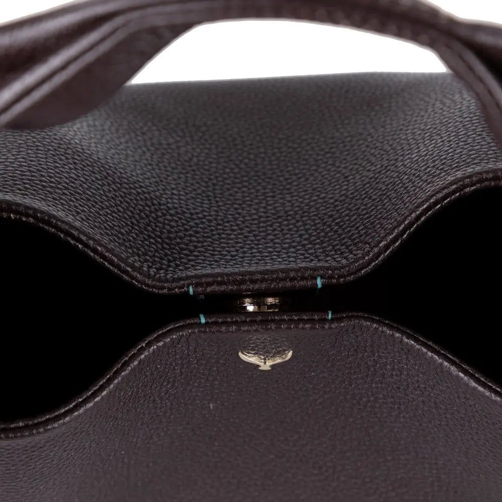 Hakiki Deri Cortina Kadın Çanta - Kahve