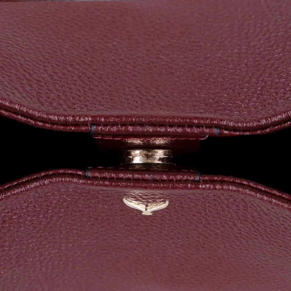 Hakiki Deri Cortina Kadın Çanta - Bordo