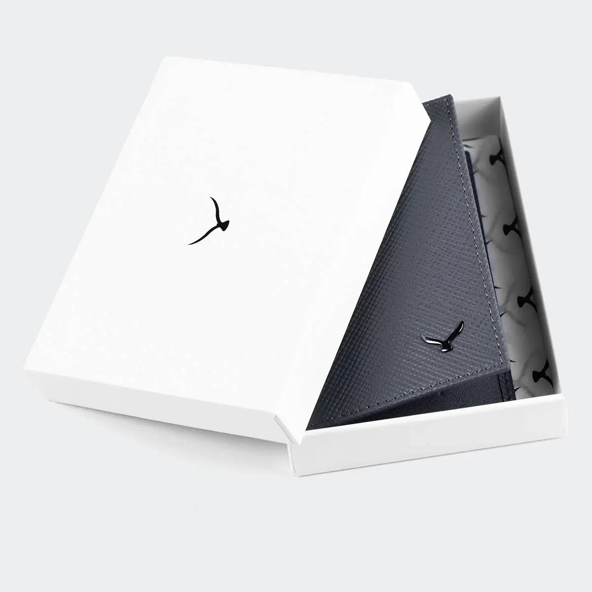 Hakiki Deri Erkek İkon Kartlık Cüzdan - Gri