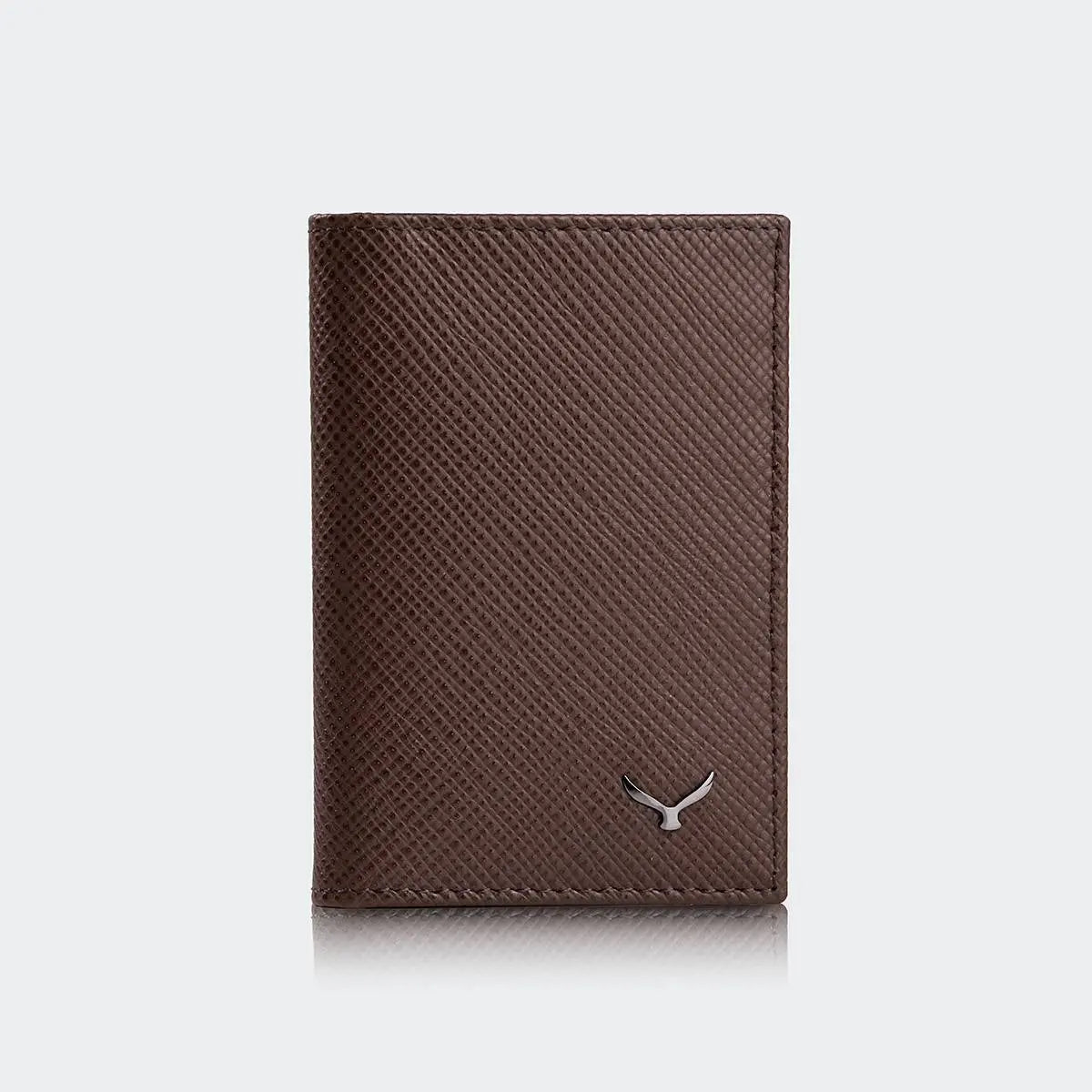 Hakiki Deri Erkek İkon Kartlık Cüzdan - Kahve