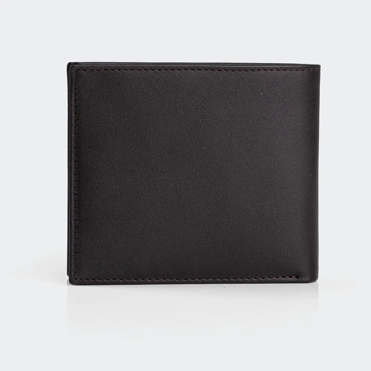 Hakiki Deri Erkek Kompakt Cüzdan - Kahve