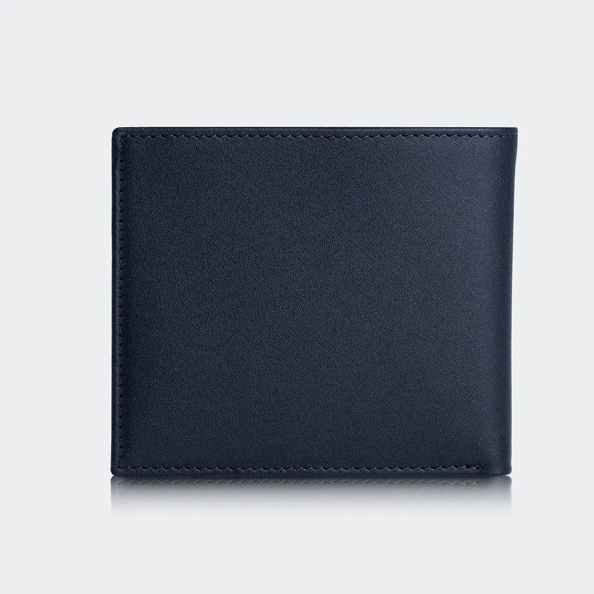 Hakiki Deri Erkek Kompakt Cüzdan - Mavi