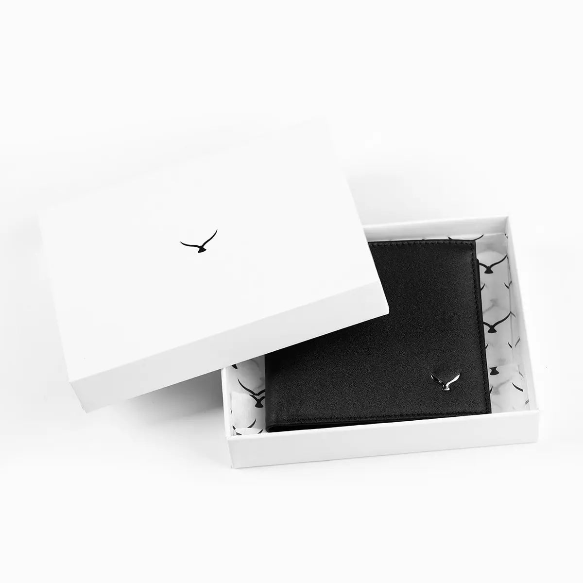 Hakiki Deri Erkek Kompakt Cüzdan - Siyah