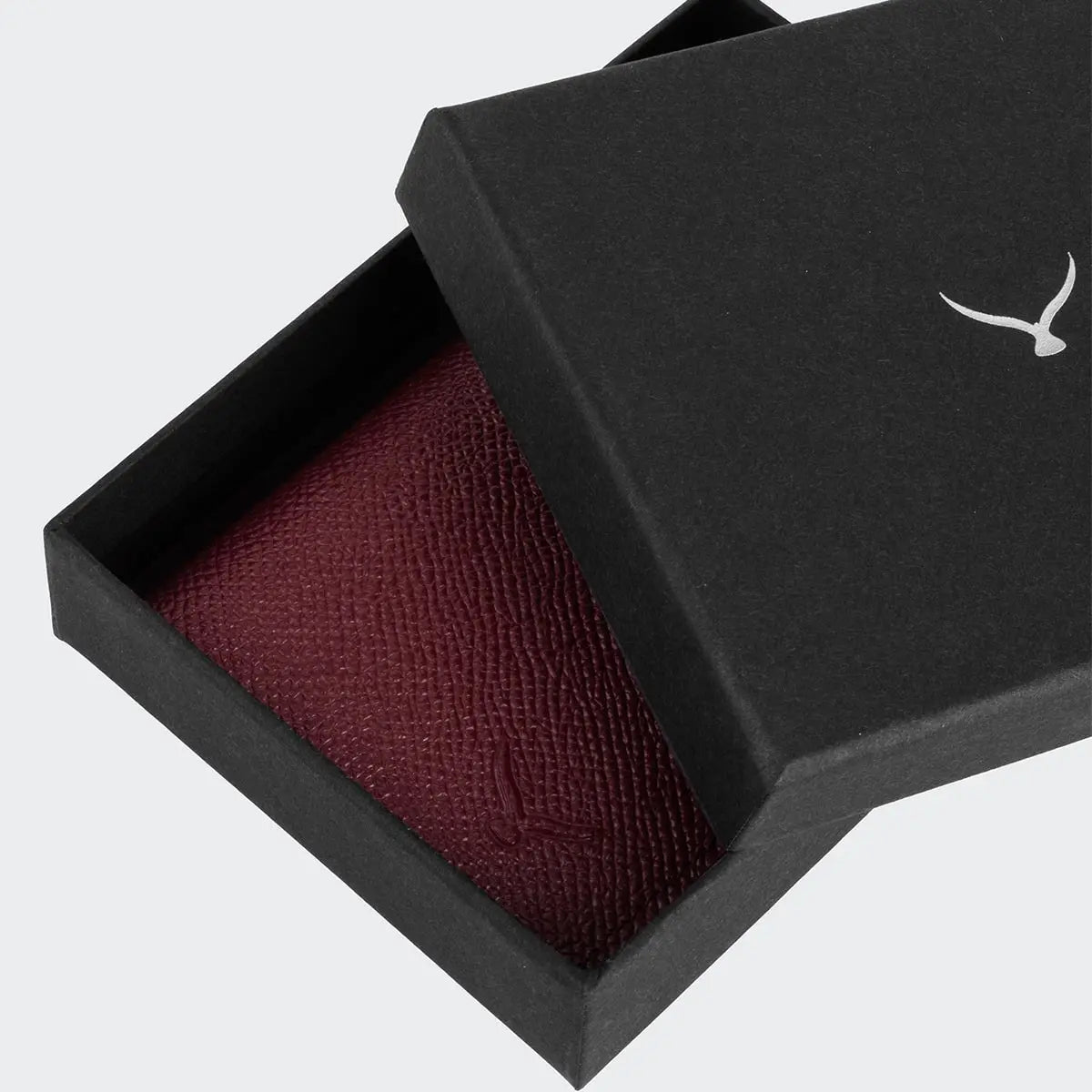 Hakiki Deri Erkek Kompakt Kartlık Cüzdan - Bordo