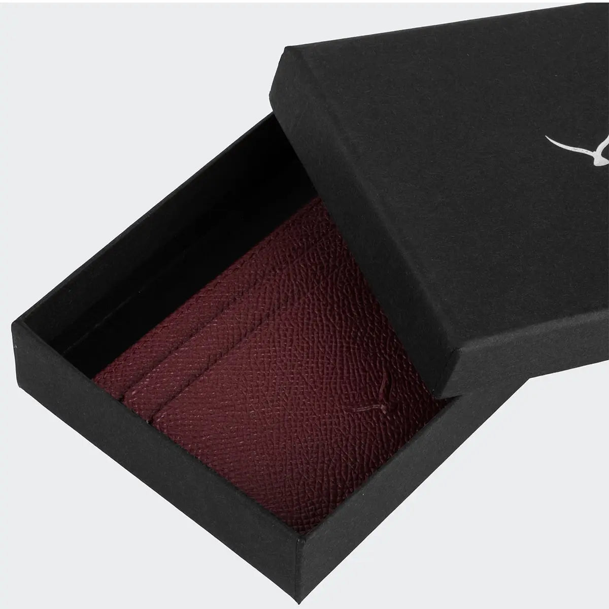 El Yapımı Hakiki Deri Mini Erkek Kartlık Cüzdan - Bordo