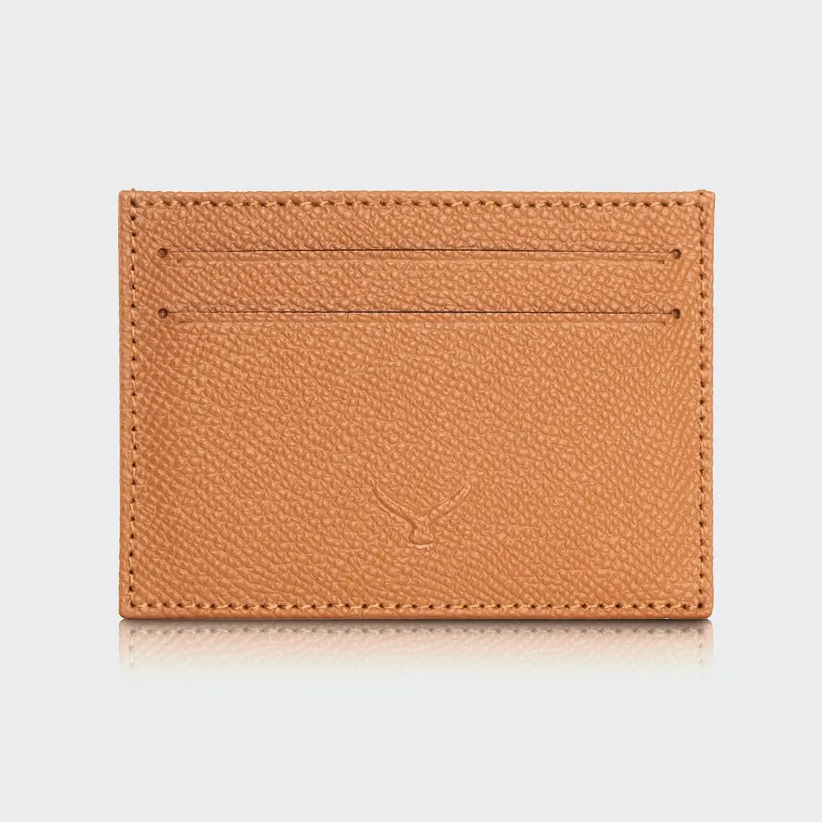 Hakiki Deri Erkek Mini Kartlık Cüzdan - Taba