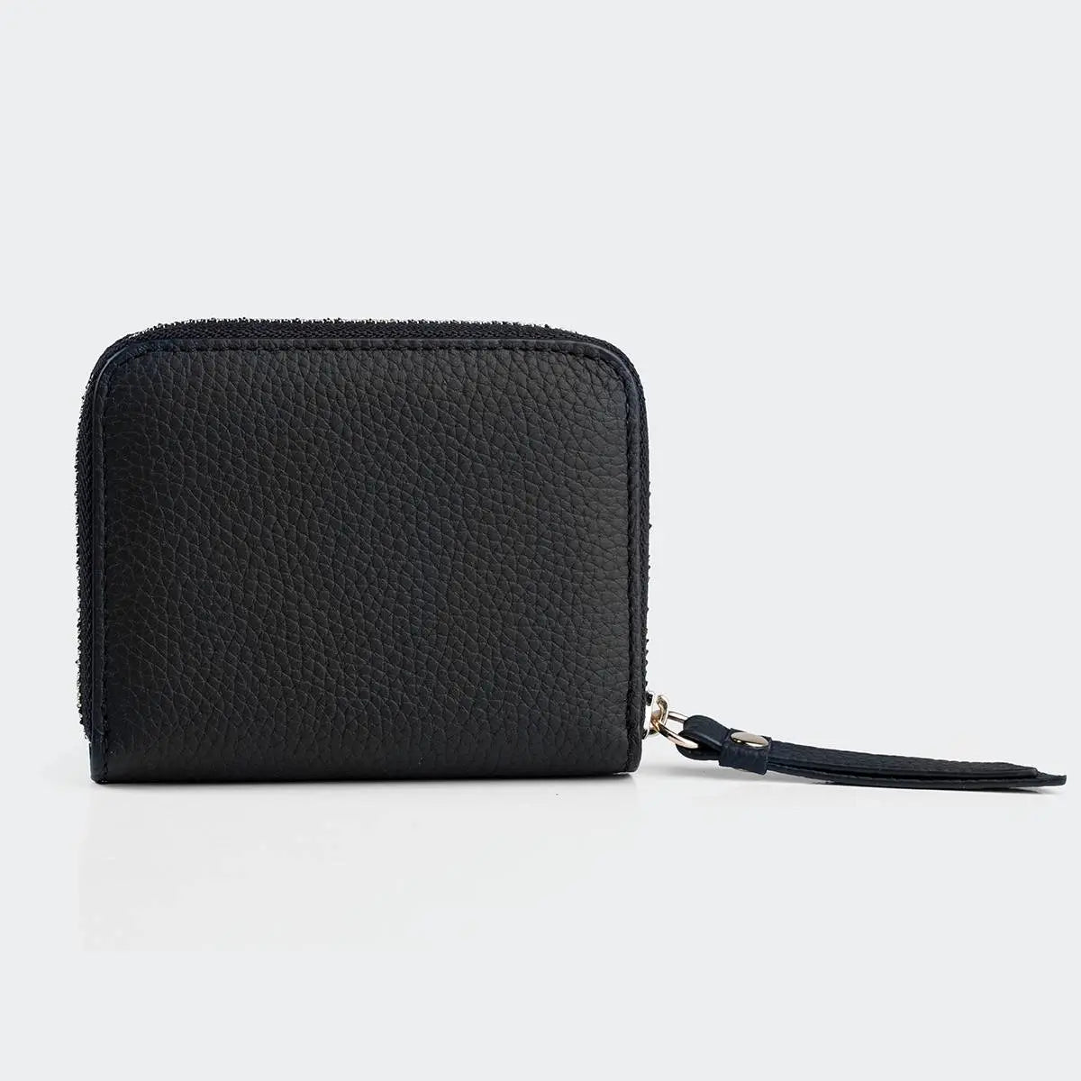 Hakiki Deri Kadın Mini Cüzdan - Siyah