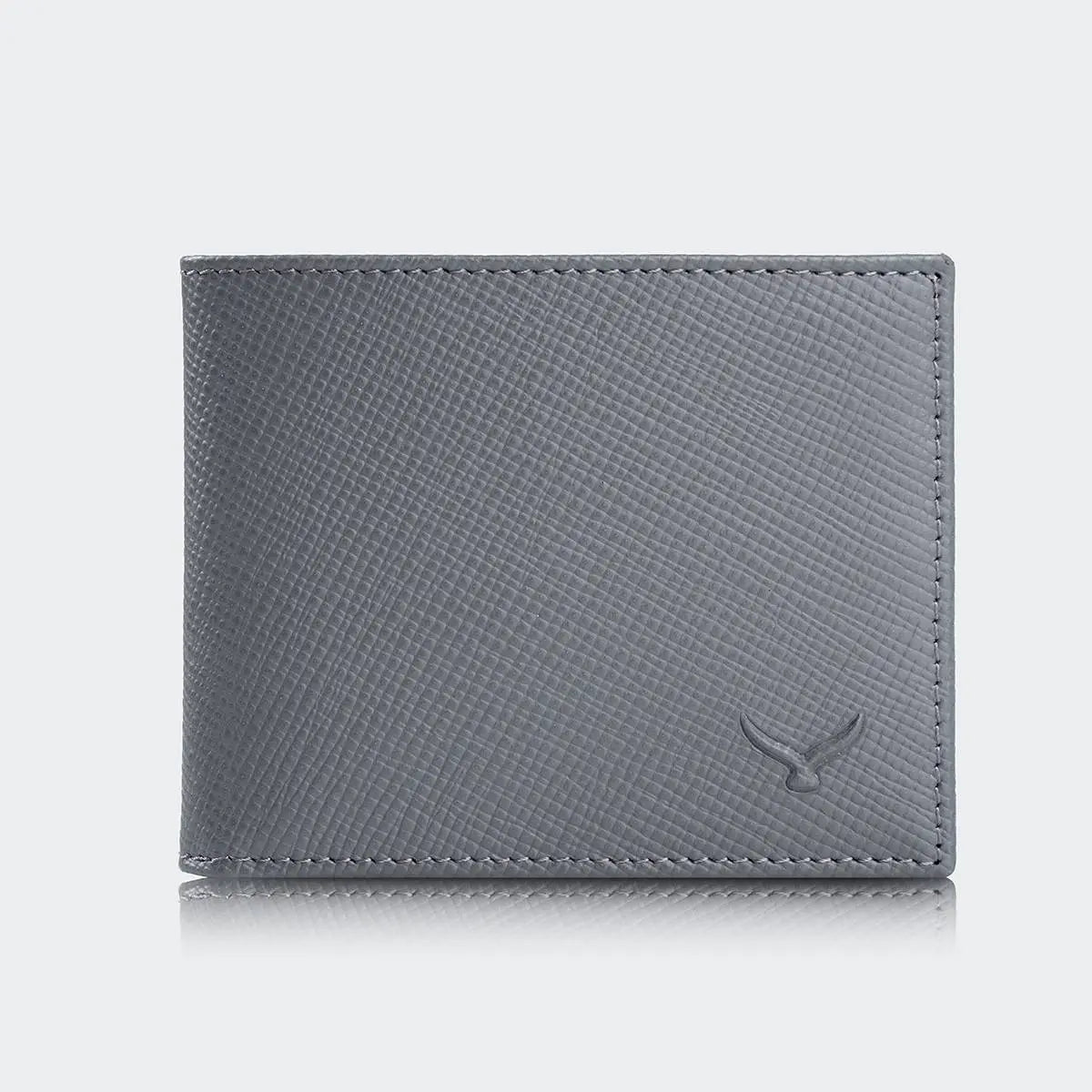 Hakiki Deri Erkek Modern Cüzdan - Gri