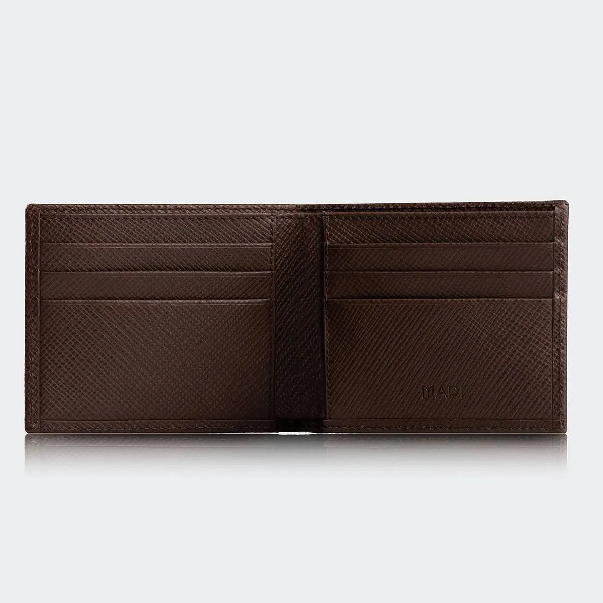 Hakiki Deri Erkek Modern Cüzdan - Kahve