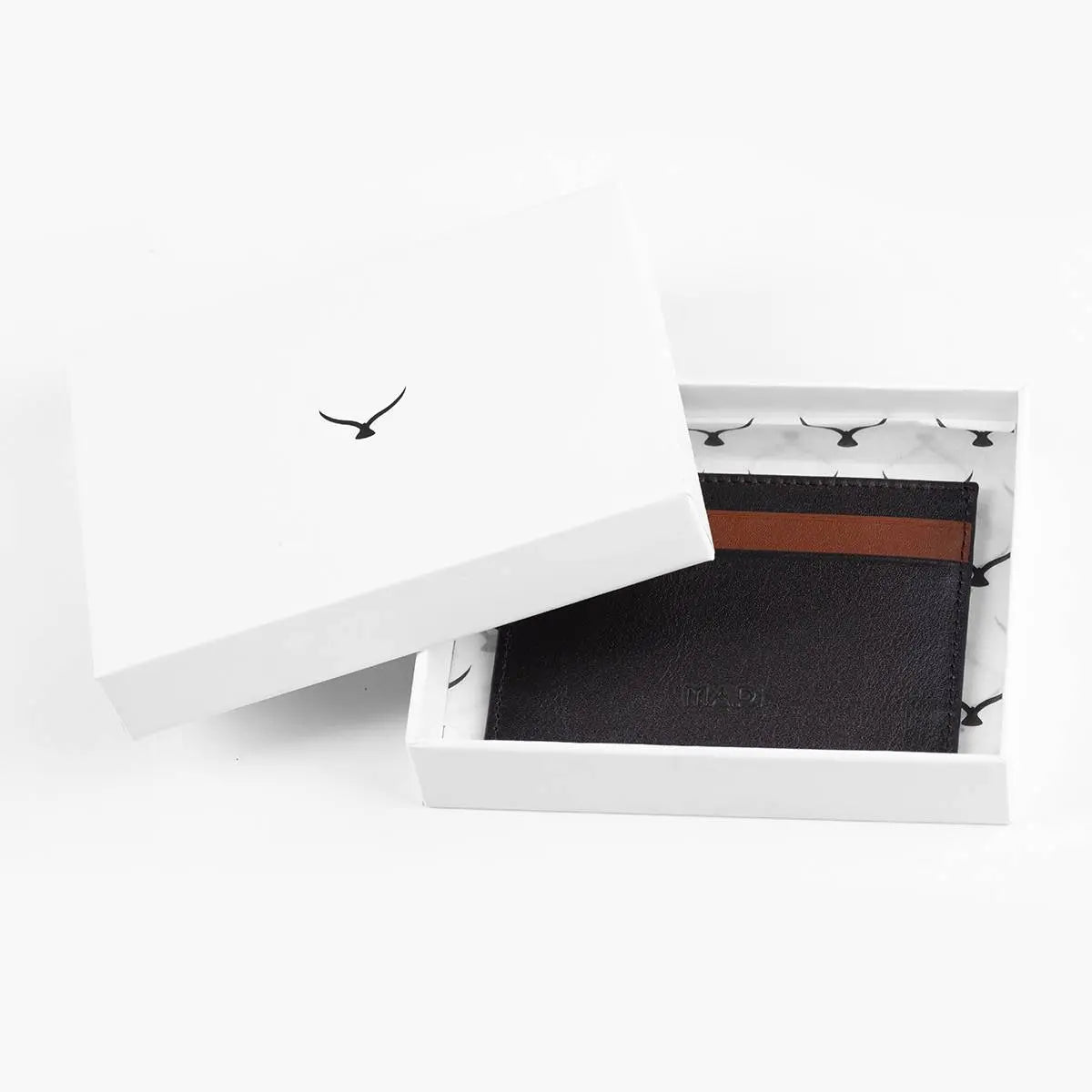 Hakiki Deri Erkek Stil Kartlık Cüzdan - Kahve