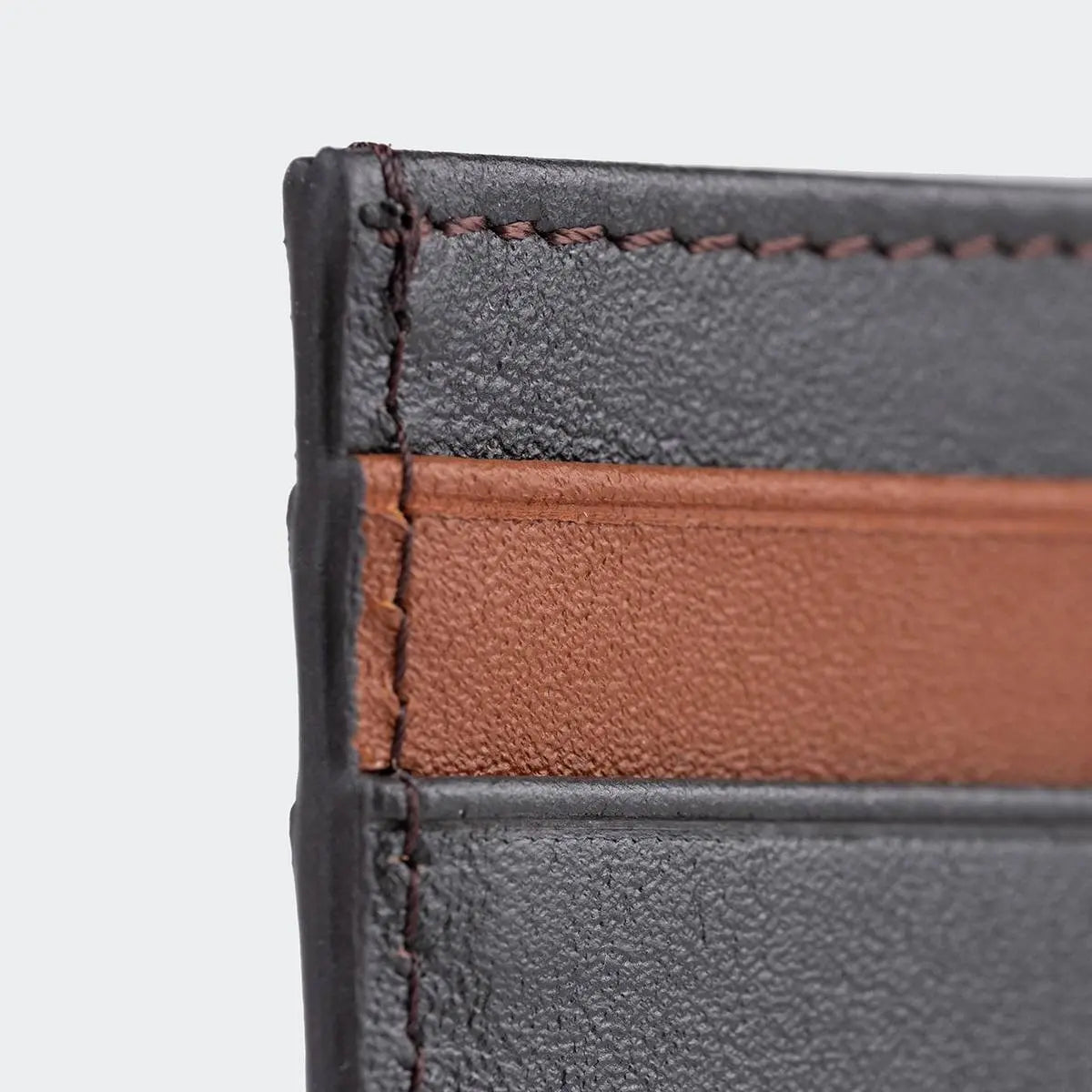 Hakiki Deri Erkek Stil Kartlık Cüzdan - Kahve