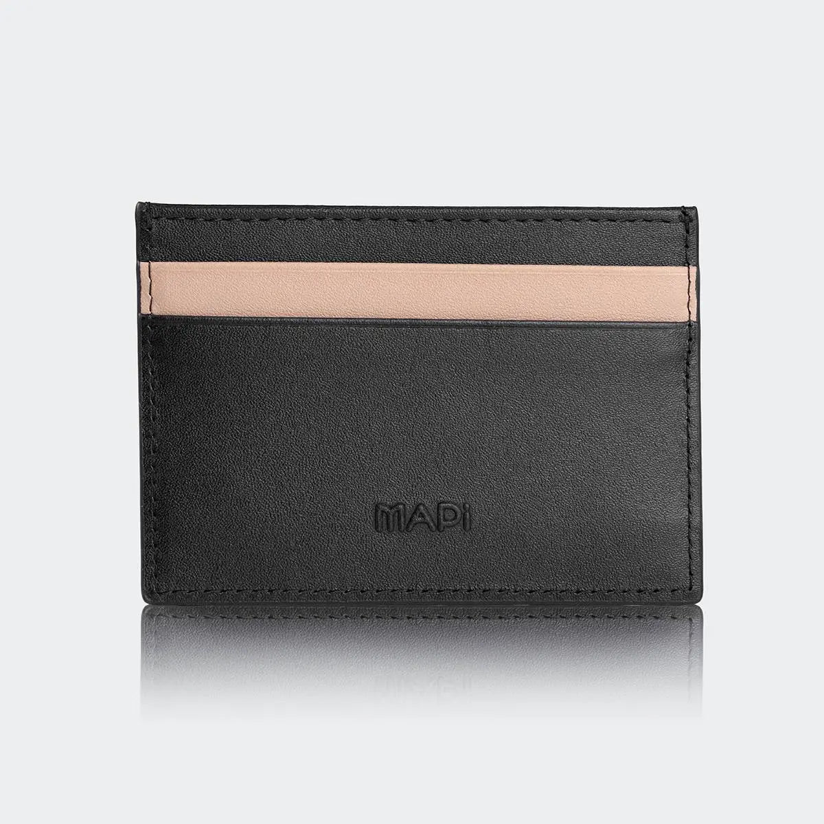 Hakiki Deri Erkek Stil Kartlık Cüzdan - Siyah