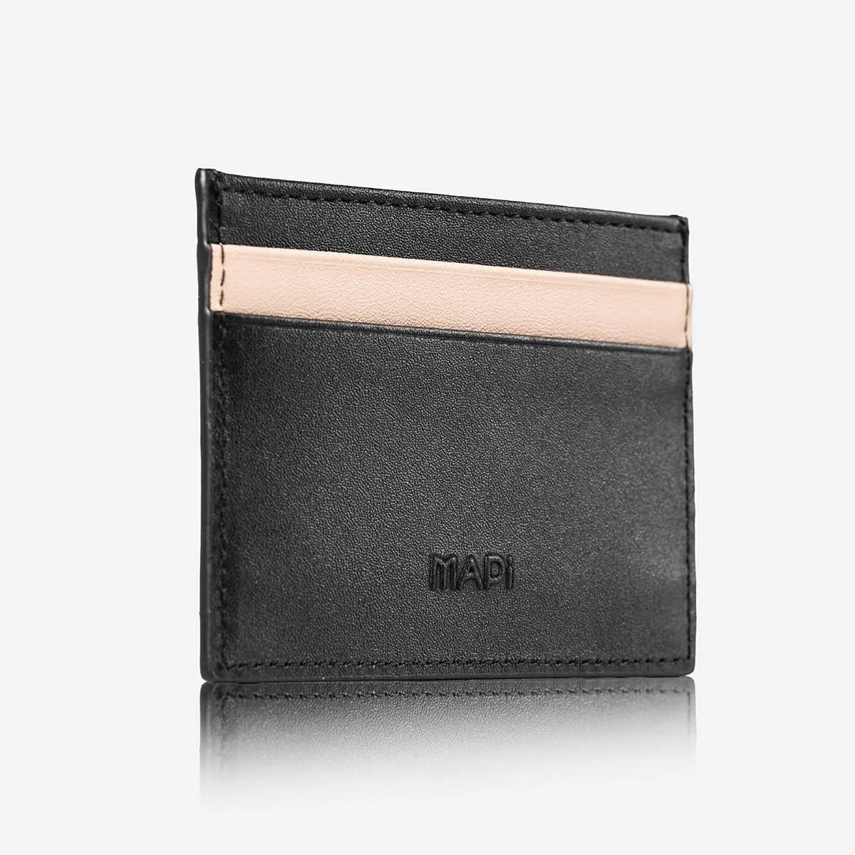 Hakiki Deri Erkek Stil Kartlık Cüzdan - Siyah