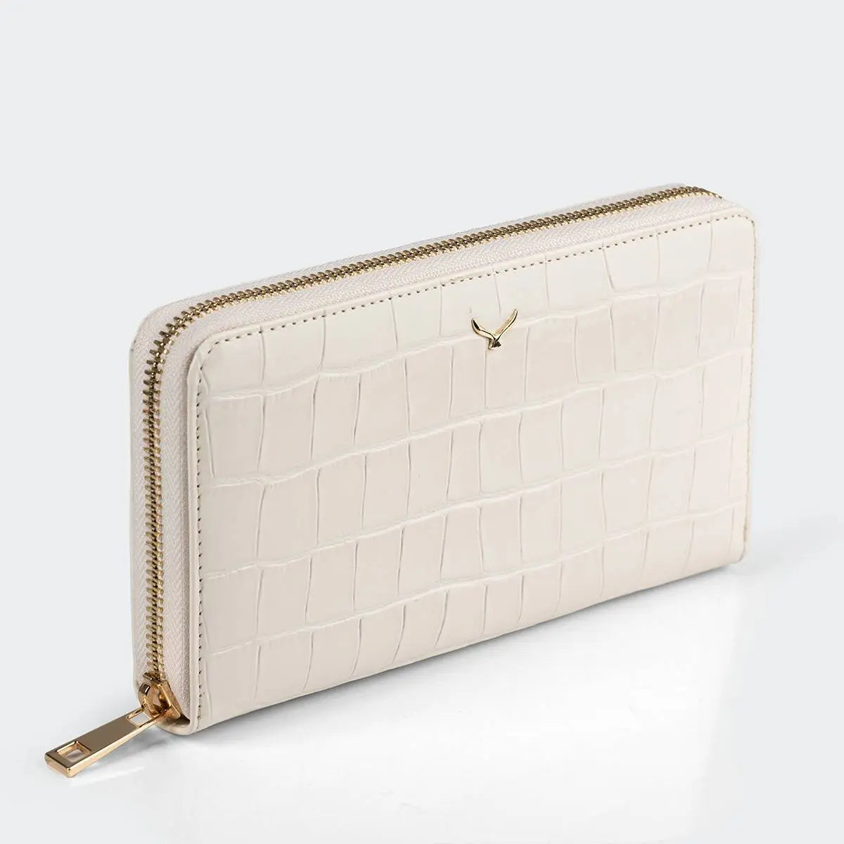 Hakiki Deri Kadın Zarif Cüzdan - Beyaz
