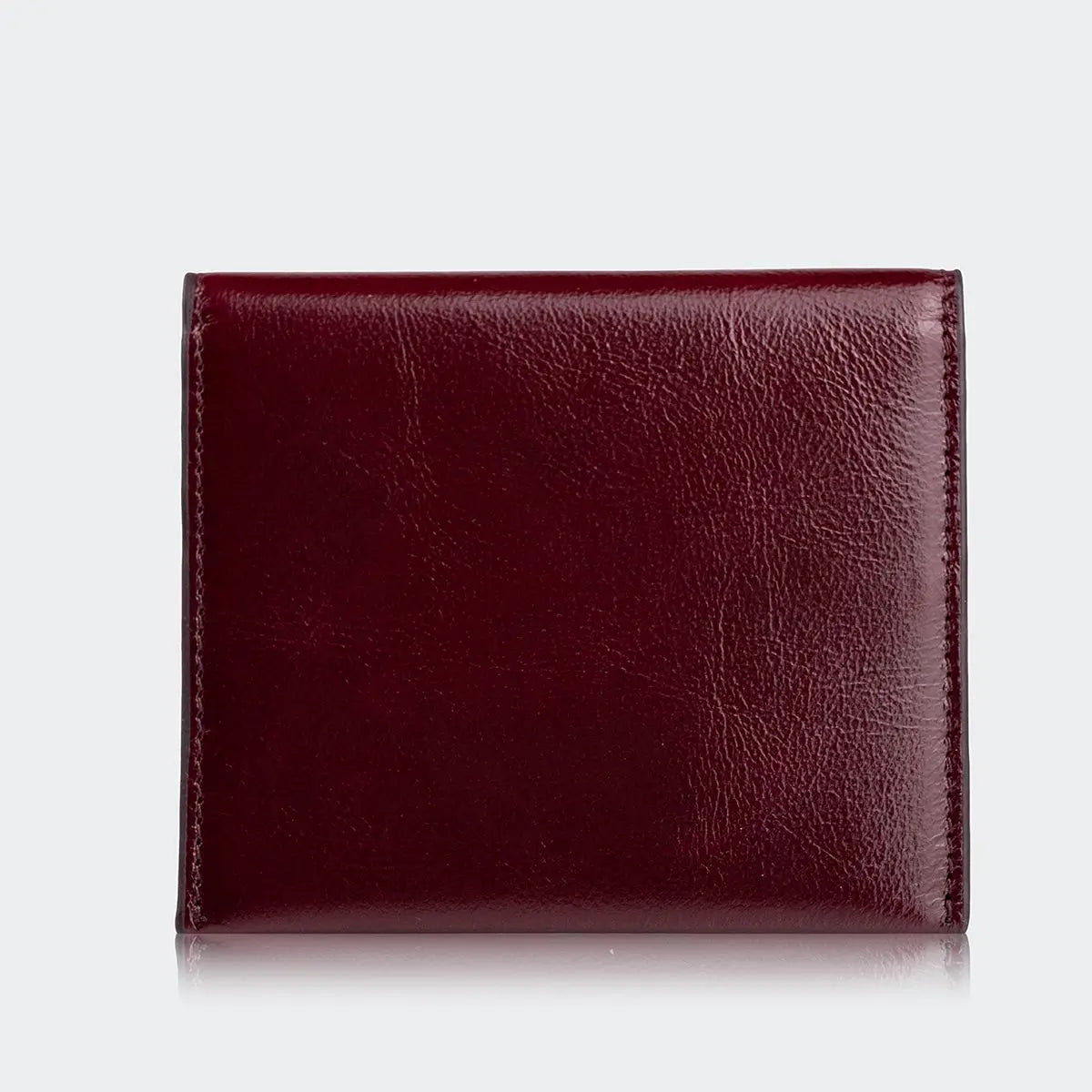 Hakiki Deri Kadın Zarif Kartlıklı Cüzdan - Koyu Bordo