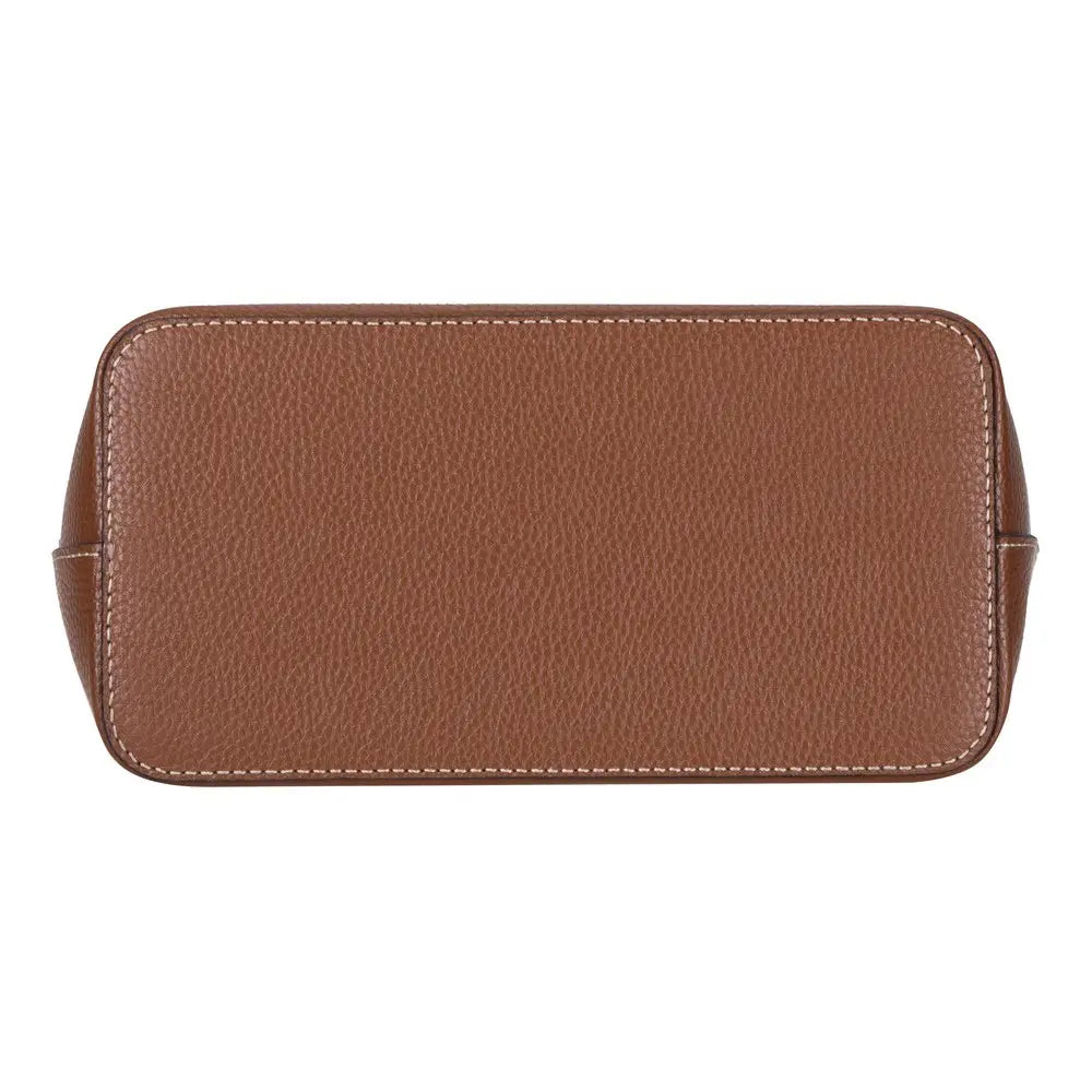 Hakiki Deri Elena Kadın Çanta - Taba