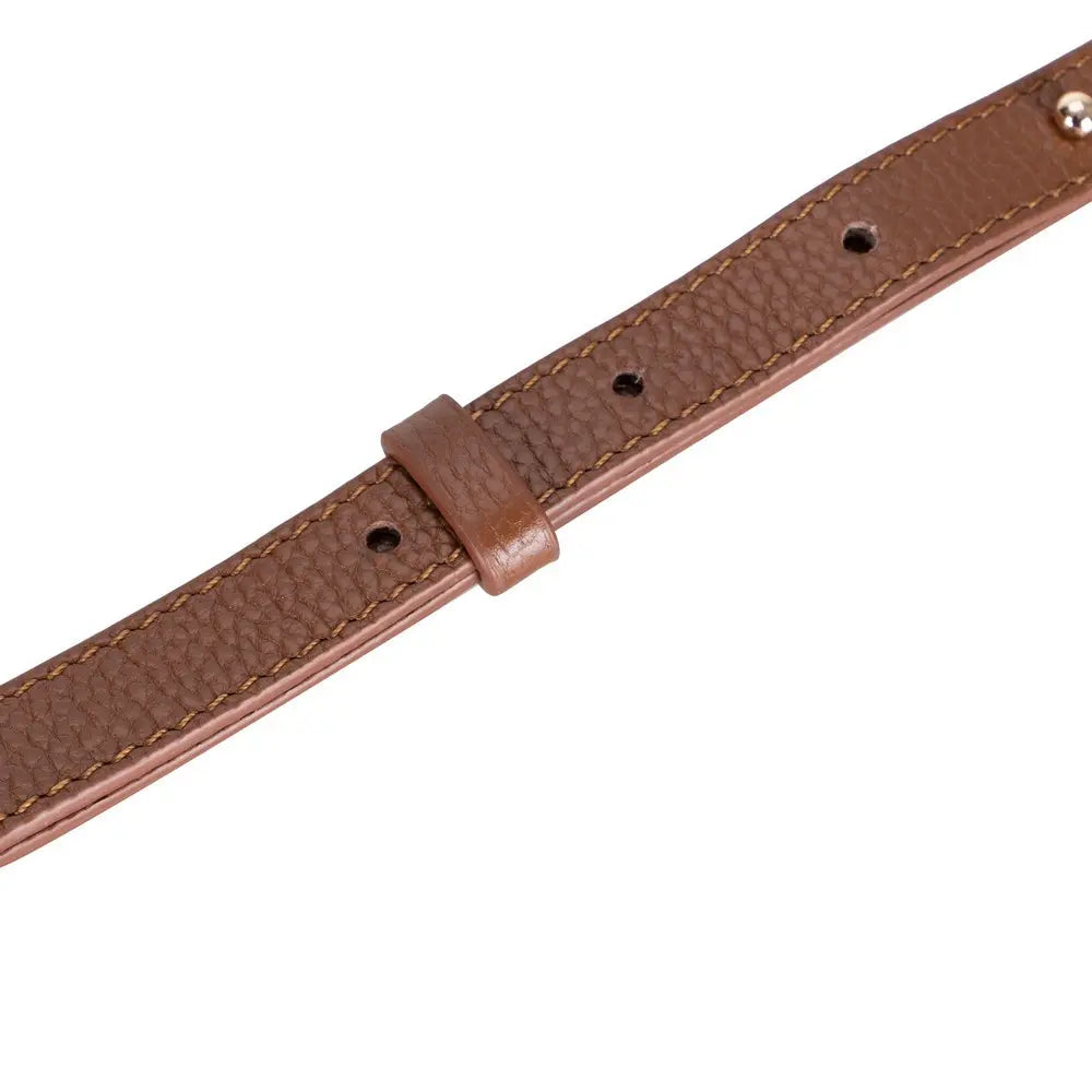 Süet Deri Valentina Kadın Çanta - Taba