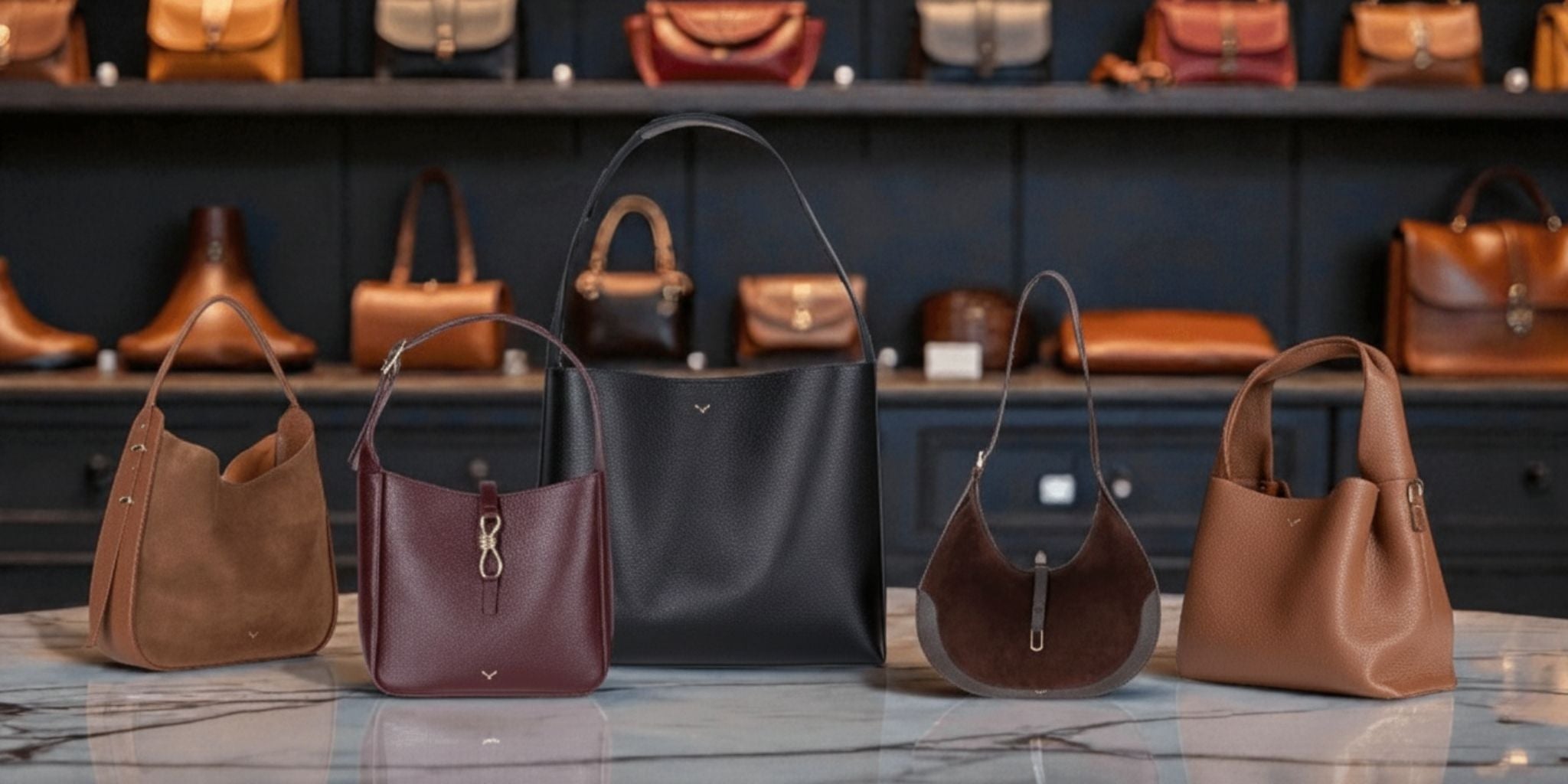 Süet Deri Carina Tote Çanta - Bordo