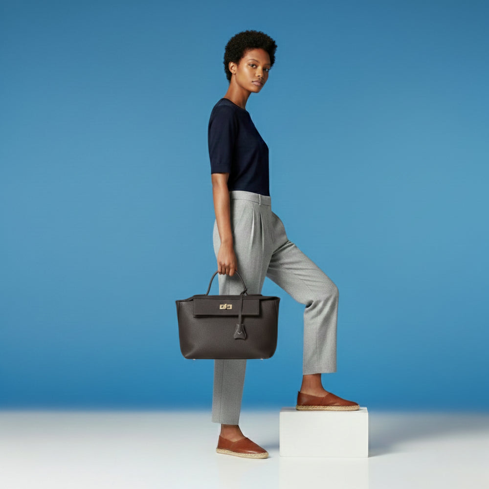 Hakiki Deri Ruby Kadın Çanta - Kahverengi