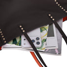 Hakiki Deri Legacy Kadın Çanta - Kahverengi/Turuncu