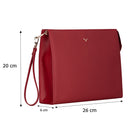 Hakiki Deri Adorn Kadın Çanta - Kırmızı