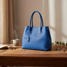 Hakiki Deri Everbloom Kadın Çanta - Mavi