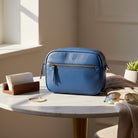 Hakiki Deri Emerald Kadın Çanta - Mavi