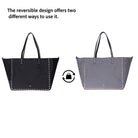 Hakiki Deri Legacy Kadın Çanta - Siyah/Gri