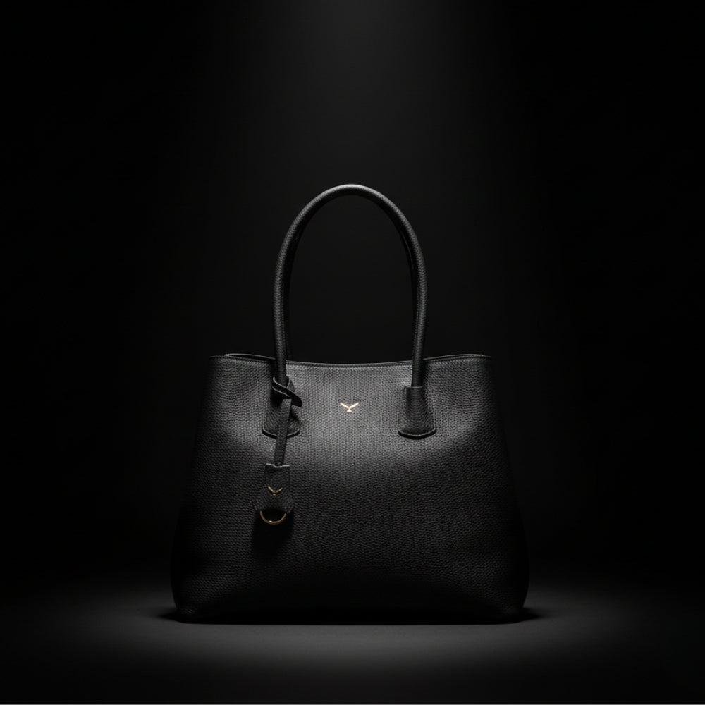 Hakiki Deri Everbloom Kadın Çanta - Siyah