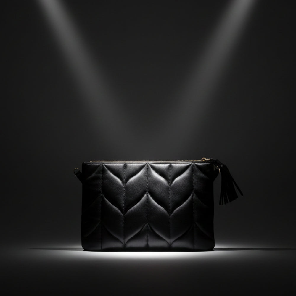 Hakiki Deri Jewel Kadın Çanta - Siyah