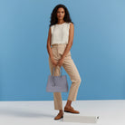 Hakiki Deri Everbloom Kadın Çanta - Gri