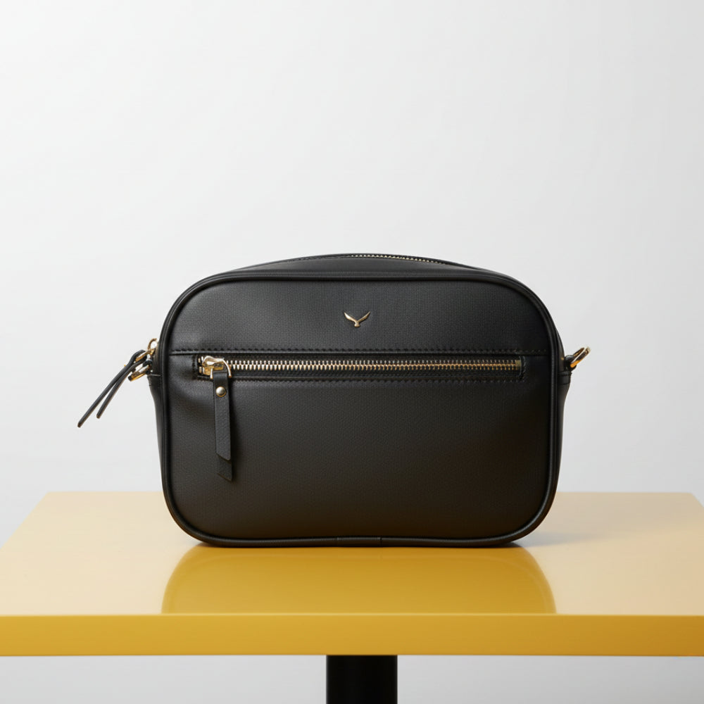 Hakiki Deri Emerald Kadın Çanta - Siyah