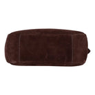 Süet Deri Azura Omuz Çanta - Süet Kahve