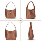 Hakiki Deri Azura Omuz Çanta - Taba